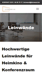 Mobile Screenshot of leinwand.de