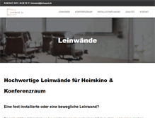 Tablet Screenshot of leinwand.de